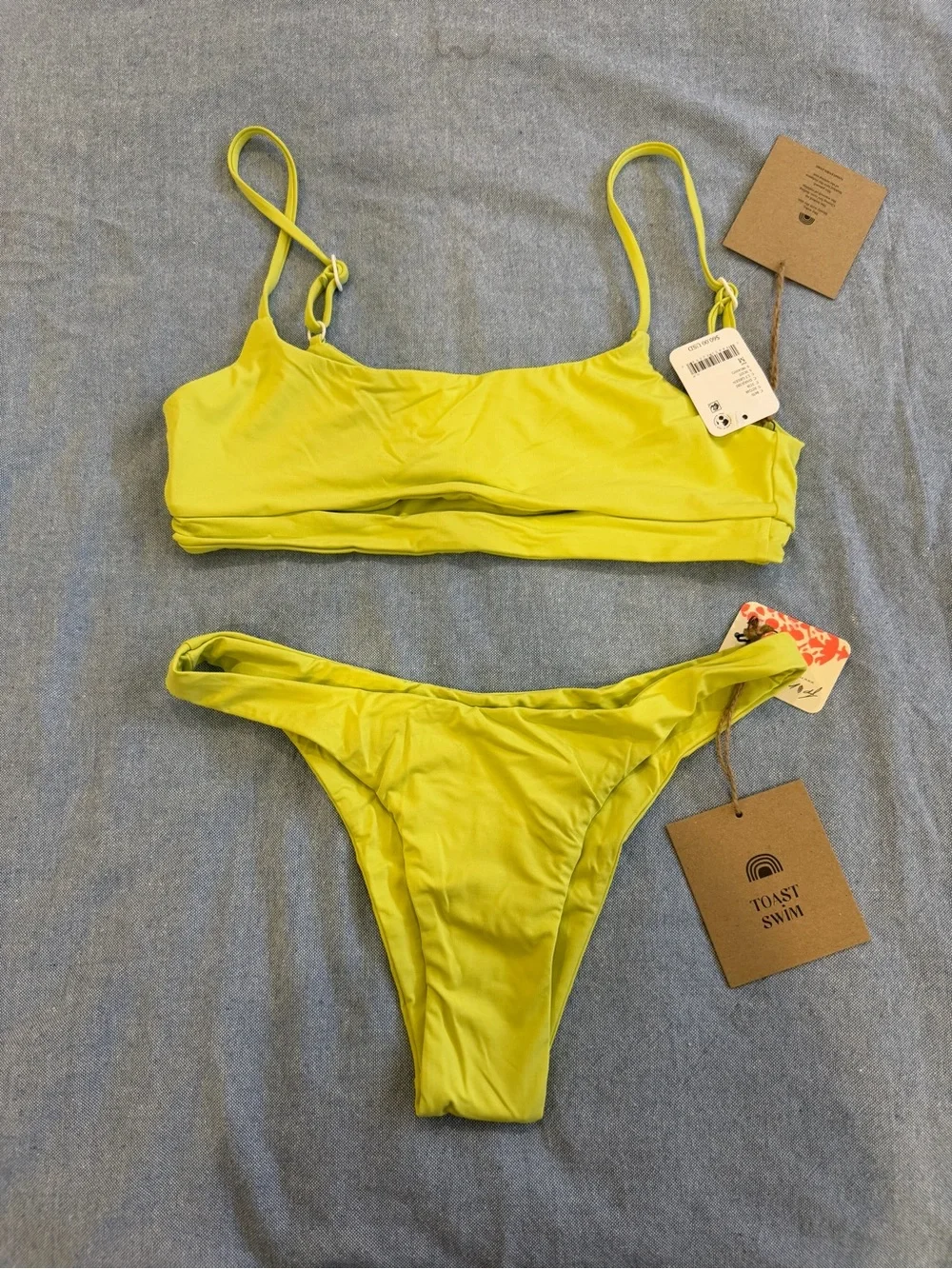 Free People x Toast Swim Cut Out bikini set